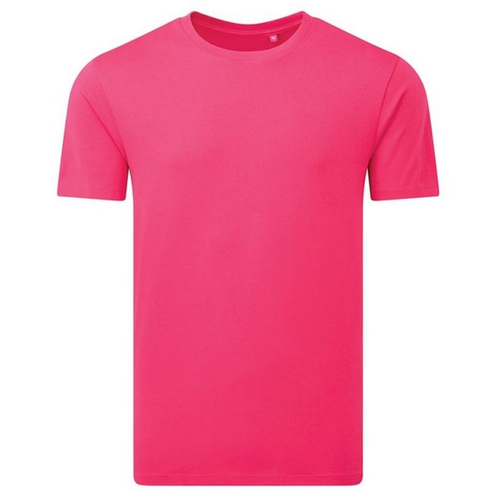Anthem Unisex Adult Midweight Natural T-Shirt / Hot Pink